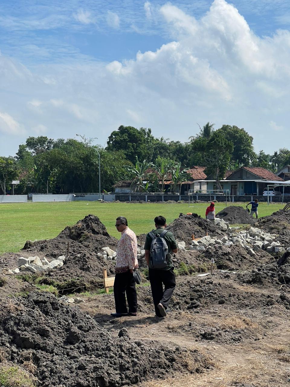Bamuskal Meninjau Progres Pembangunan Taman Srigading